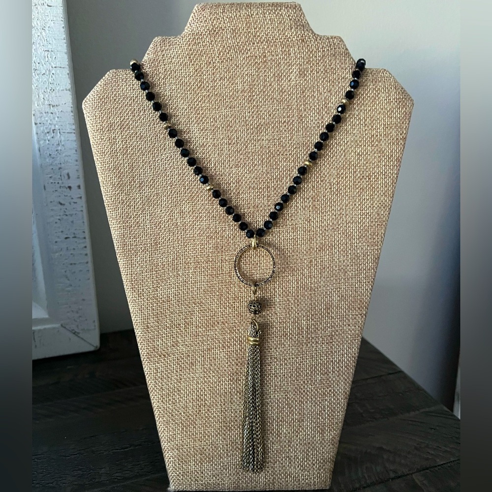 Black Lucky Brand Necklace